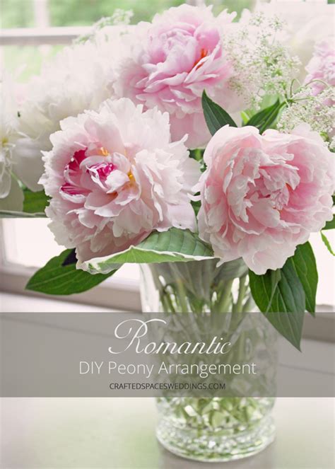 romantic peony flower arrangements